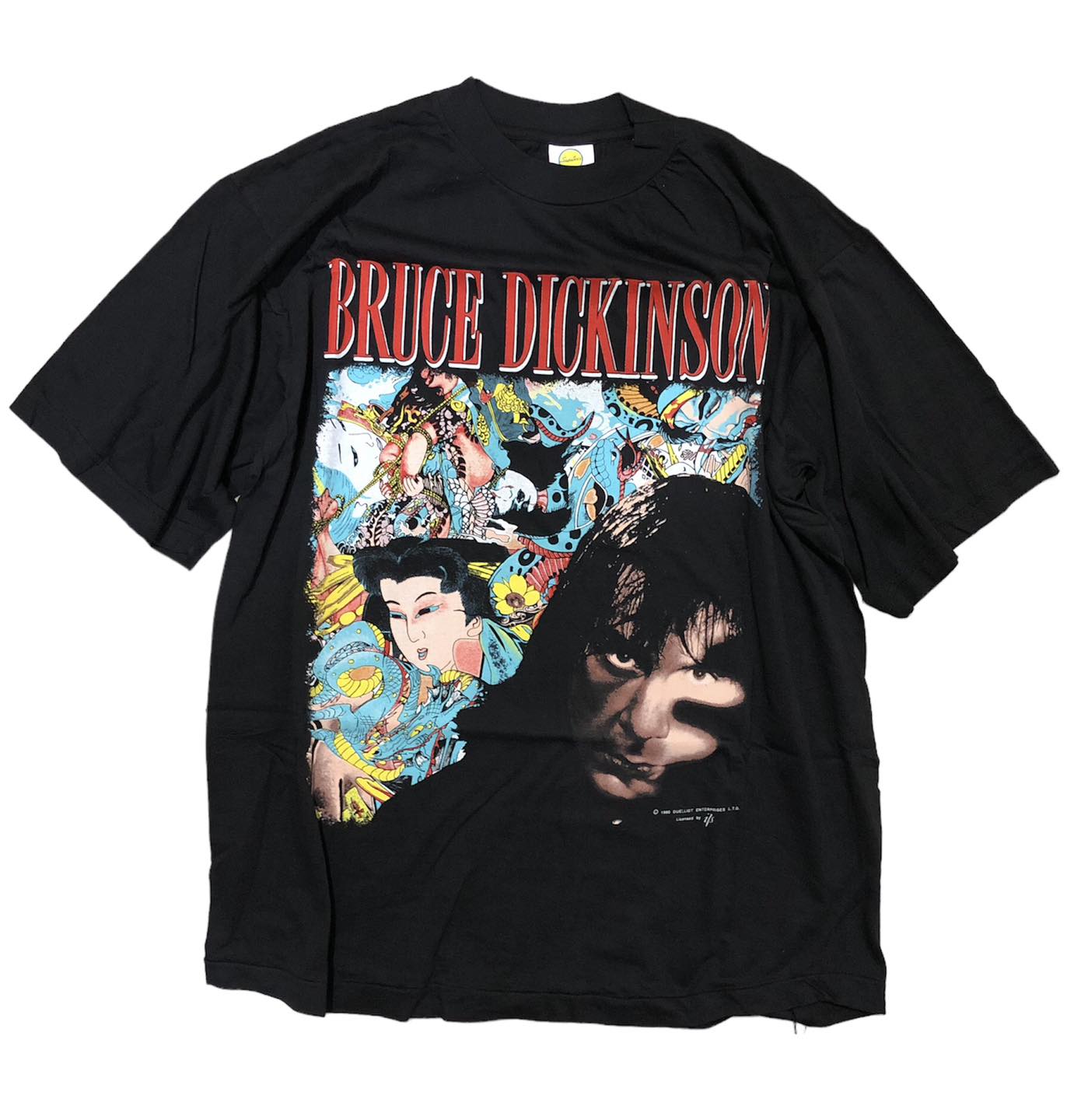 เสื้อวง Bruce Dickinson Tattooed Millionaire ปี 1990 หายาก ป้าย Supatee Size M สินค้าลิขสิทธิ์แท้ 100%