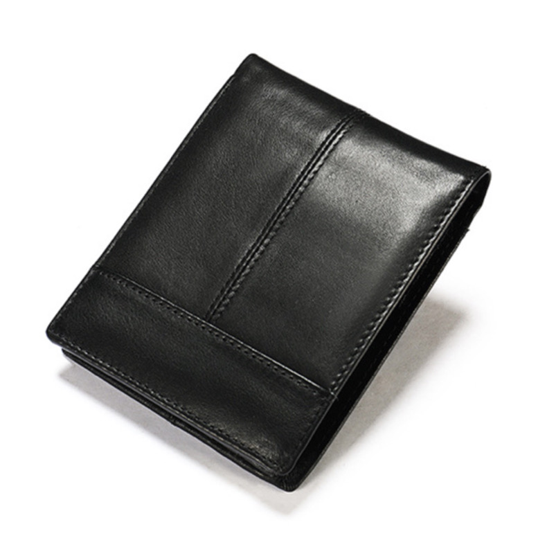 For You Leather WL01 กระเป๋าสตางค์ผู้ชาย กระเป๋าสตางค์หนังแท้ กระเป๋าสตางค์แบบพับ บางเบา ช่องเยอะ กะทัดรัด WL01