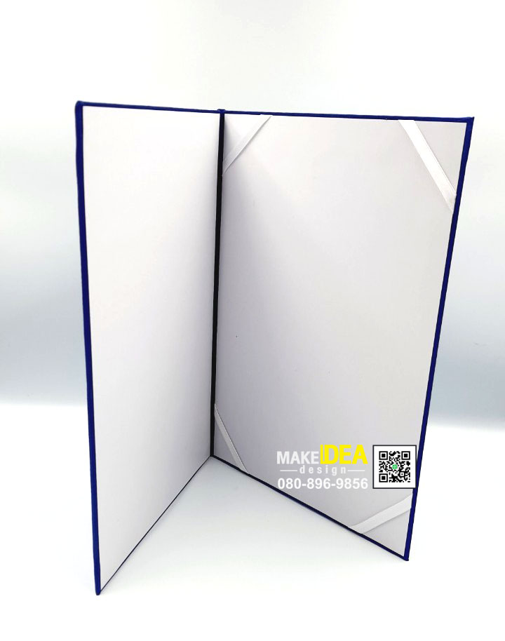 ปกผ้าไหม ใส่เอกสารลงนาม MOU ขนาด A4