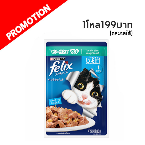 Felix (ปลาทูน่าในเยลลี่) 85g.