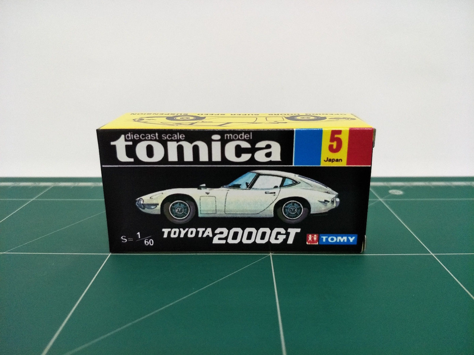 กล่องพิมพ์ Reproduction Box สำหรับ Tomica Black Box No.5 Toyota 2000GT (กล่องเปล่า, ไม่มีรถ)
