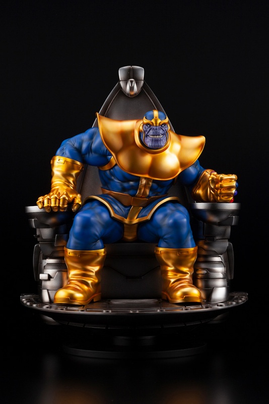 Marvel Comics - Thanos on Space Throne Fine Art Statue [ของแท้]