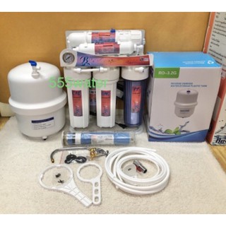 Biomax RO 200 gpd เครื่องกรองน้ำ 5 ขั้นตอน เหมาะสำหรับบ้านเรือนที่พักอาศัย ประกอบด้วย 5 ขั้นตอน