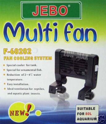 พัดลมตู้ปลา Jebo Multifan 2 ใบพัด