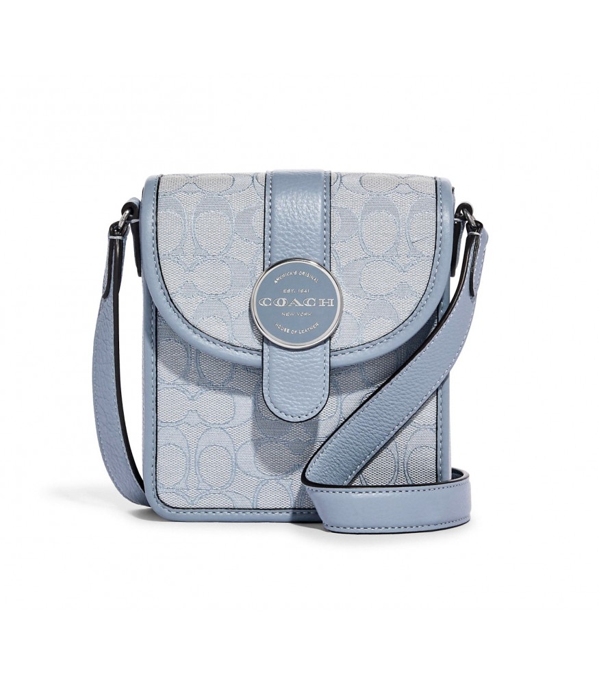 กระเป๋าสะพายข้าง COACH C8321 NORTH/SOUTH LONNIE CROSSBODY IN SIGNATURE JACQUARD (SVS9X)[C8321SVS9X]