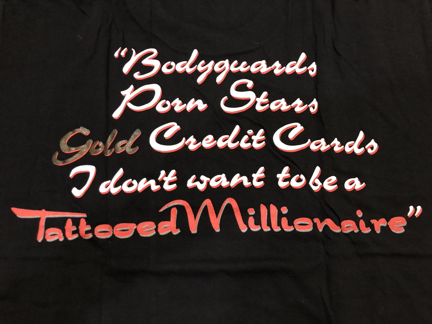 เสื้อวง Bruce Dickinson Tattooed Millionaire ปี 1990 หายาก ป้าย Supatee Size L สินค้าลิขสิทธิ์แท้ 100%