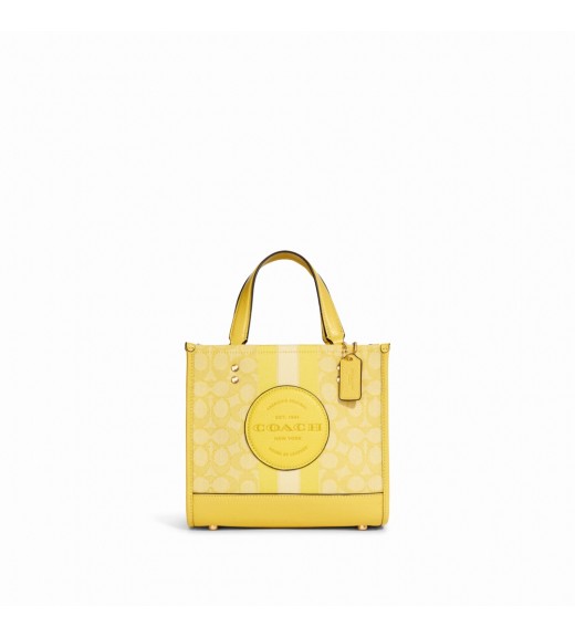 กระเป๋าสะพาย COACH C8417 DEMPSEY TOTE 22 IN SIGNATURE JACQUARD WITH STRIPE AND COACH PATCH (IMTYD)[C8417IMTYD]