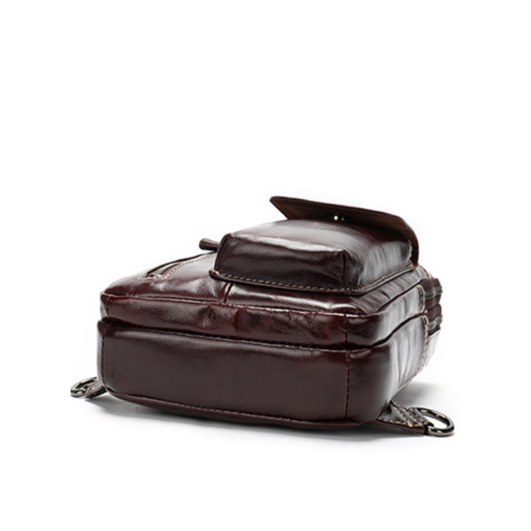 For You Leather LB41 กระเป๋าคาดอก กระเป๋าสะพายพาดลำตัว กระเป๋าสะพายไหล่ หนังแท้ ช่องเยอะ LB41