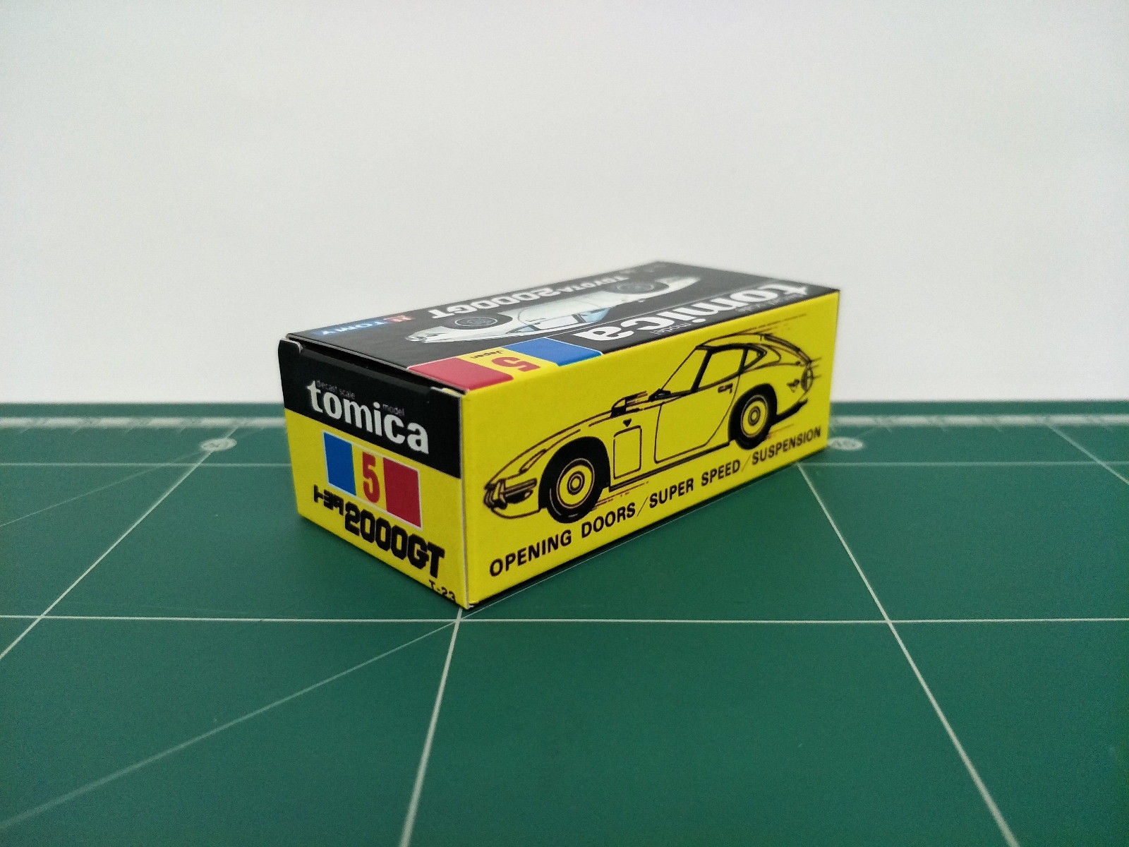 กล่องพิมพ์ Reproduction Box สำหรับ Tomica Black Box No.5 Toyota 2000GT (กล่องเปล่า, ไม่มีรถ)