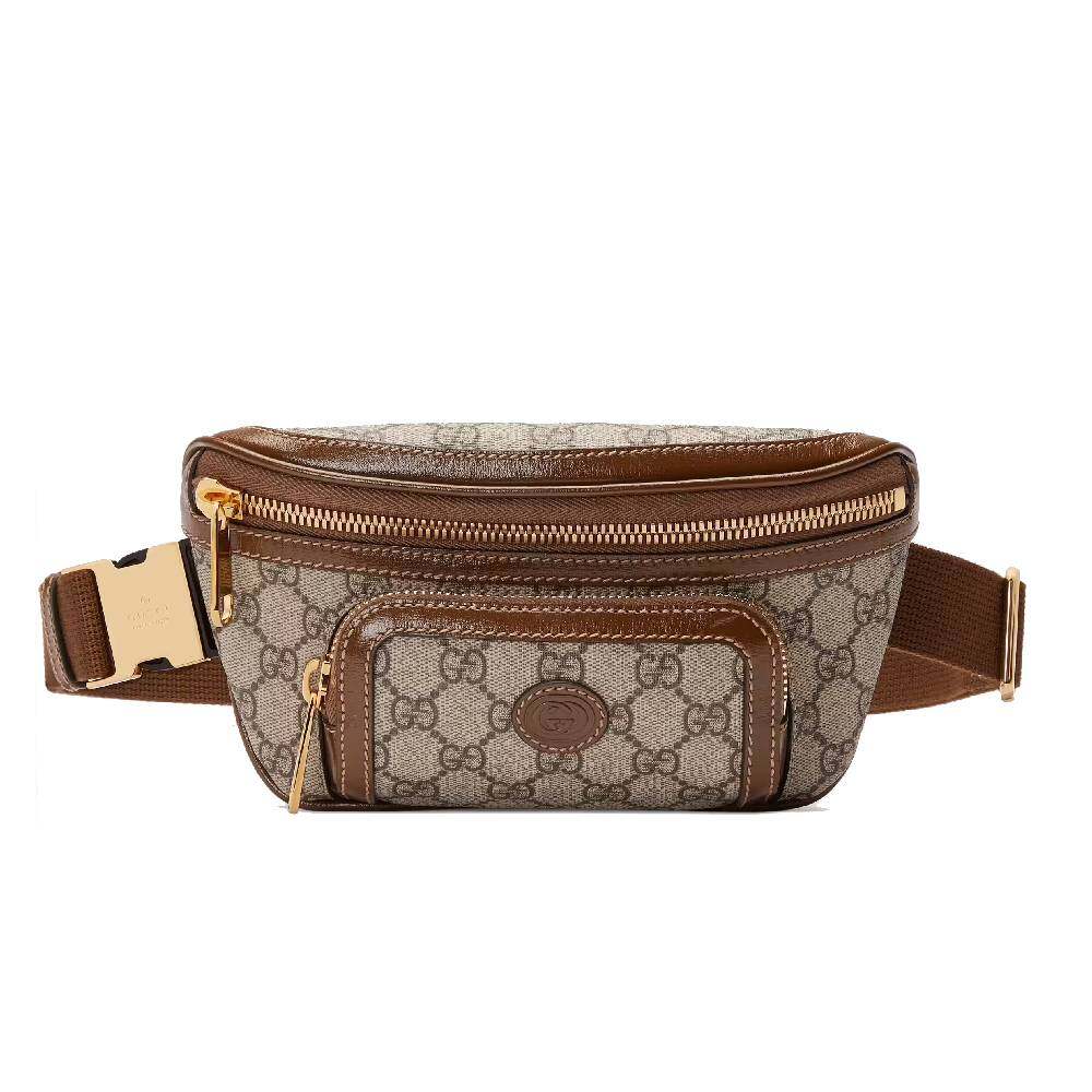 กระเป๋าคาดอก คาดเอว GUCCI BELT BAG WITH INTERLOCKING G (BEIGE/EBONY/BROWN [68293392THG8563-MA]