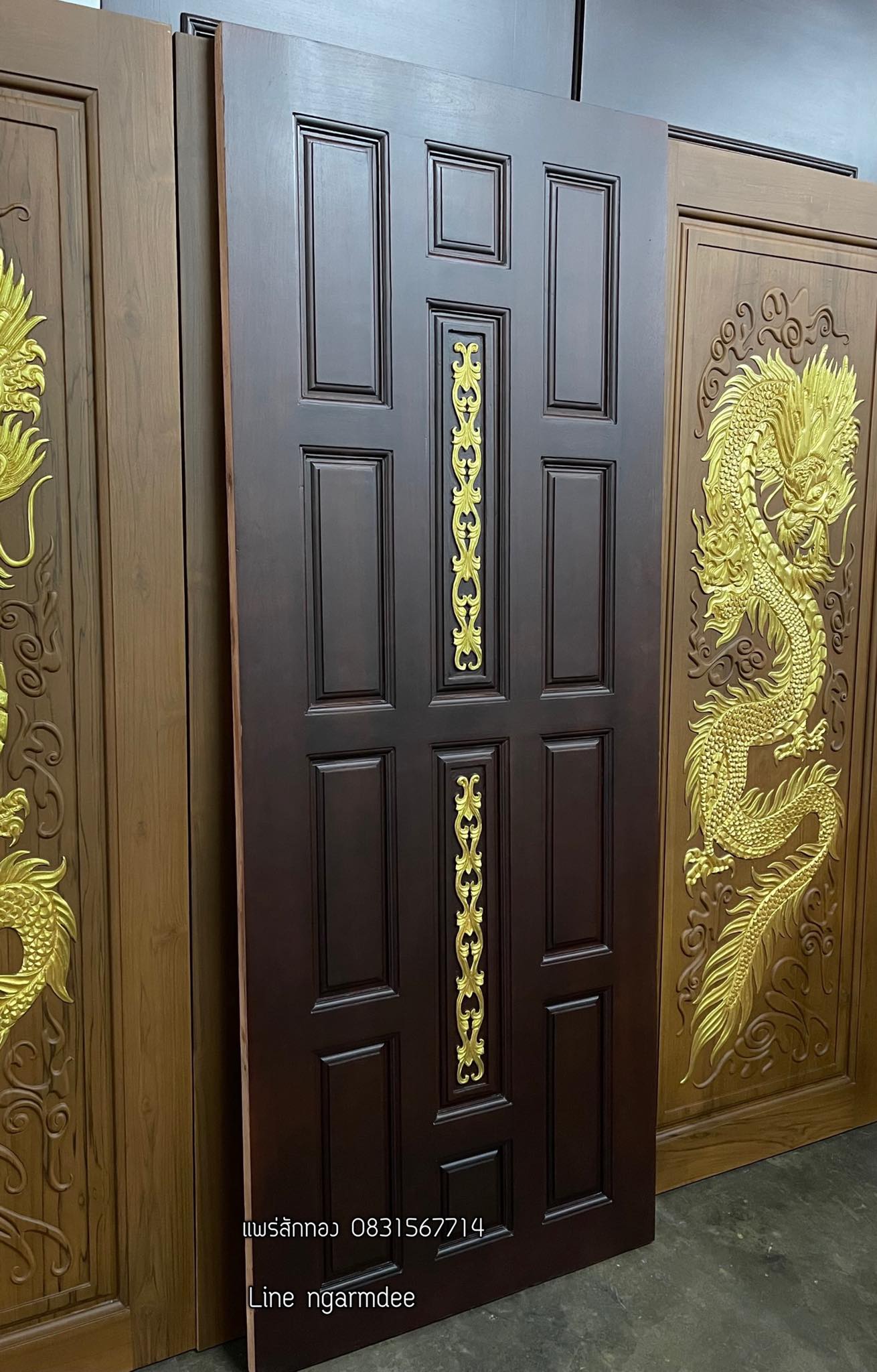 ประตูไม้สักบานเดี่ยว