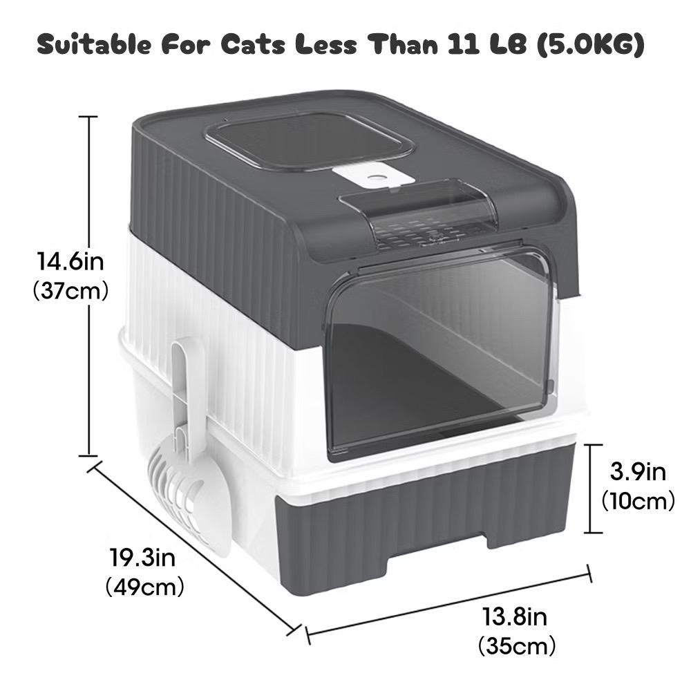 OLSP / CT / ห้องน้ำแมวโดมเหลี่ยม (คละสี) *ดูรูปเพิ่มเติมแอดไลน์ @cnx-petfood มีแอดด้วยนะครับ