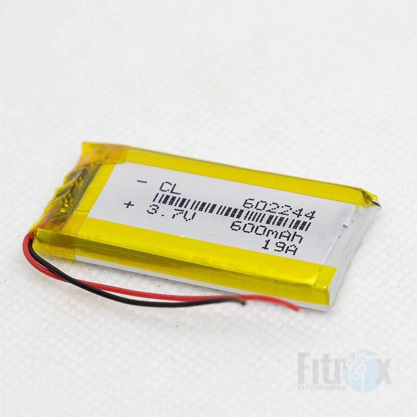 3.7V 600mAh Li-Ion Battery
