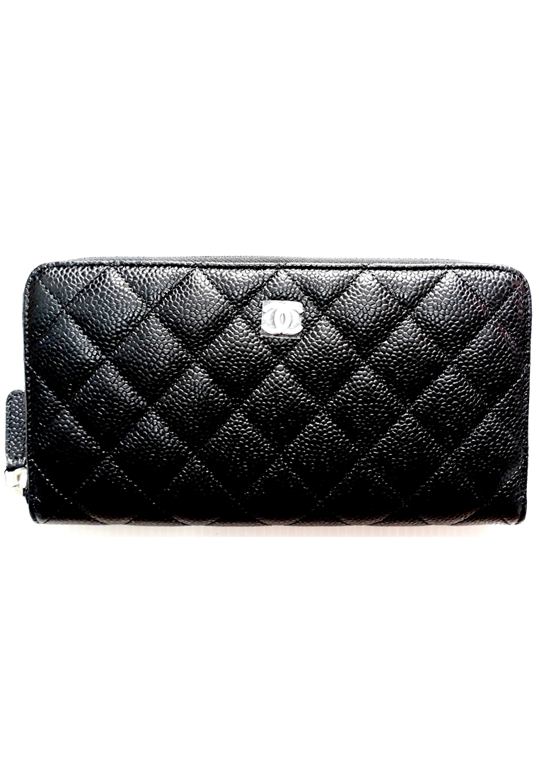 CHANEL ZIPPY WALLET BLACK CAVIAR SHW [A50097SHWBLK]