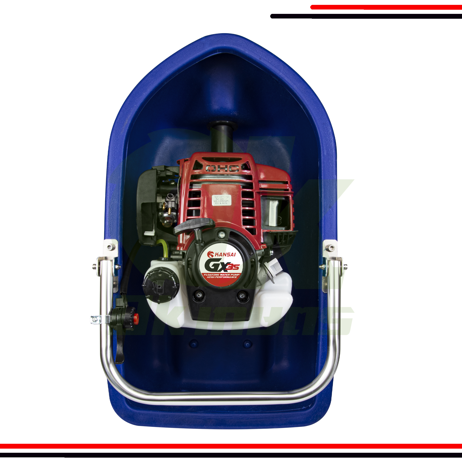 เรือรดน้ำ เรือสูบน้ำ พ่นน้ำ 4 จังหวะ KANSAI GX35 พ่นได้ไกล พร้อมสายส่ง 5 เมตร