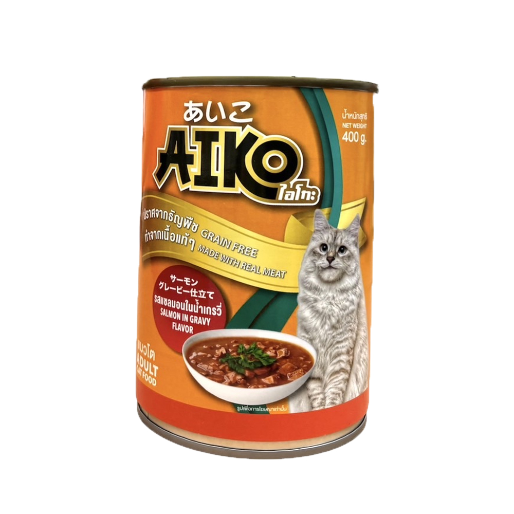 Aiko รสแซลมอนในน้ำเกรวี่ 400 g.