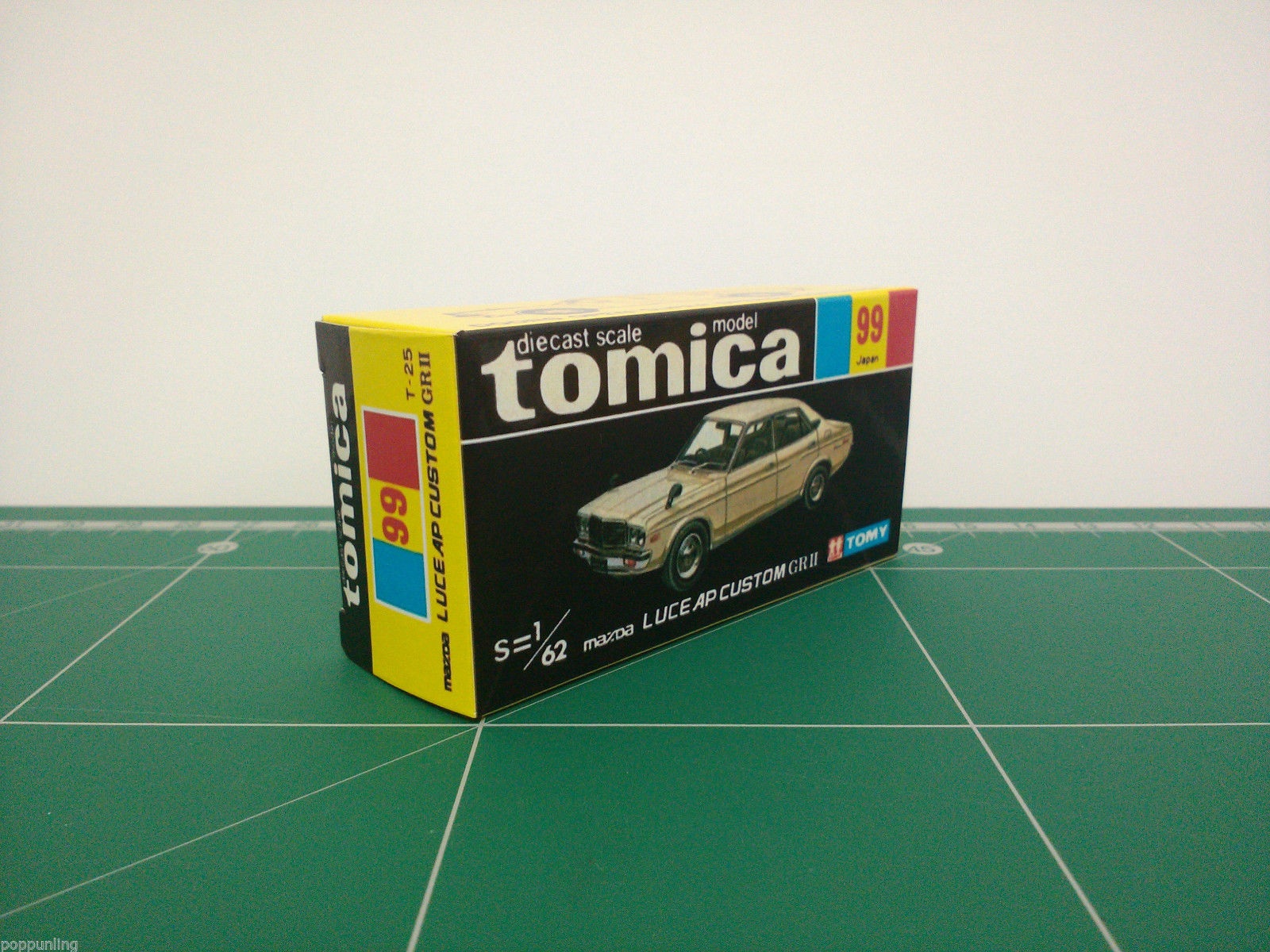 กล่องพิมพ์ Reproduction Box สำหรับ Tomica Black Box No.99 Mazda Luce AP Custom GR II (กล่องเปล่า, ไม่มีรถ)