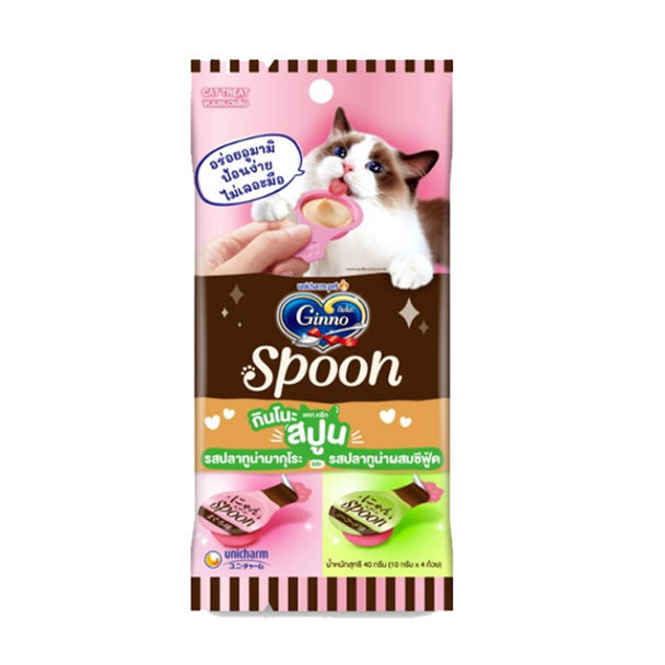 UC Ginno Spoon ปลาทูน่ามากุโระและปลาทูน่าผสสมซีฟู้ด 40 กรัม X-MK706