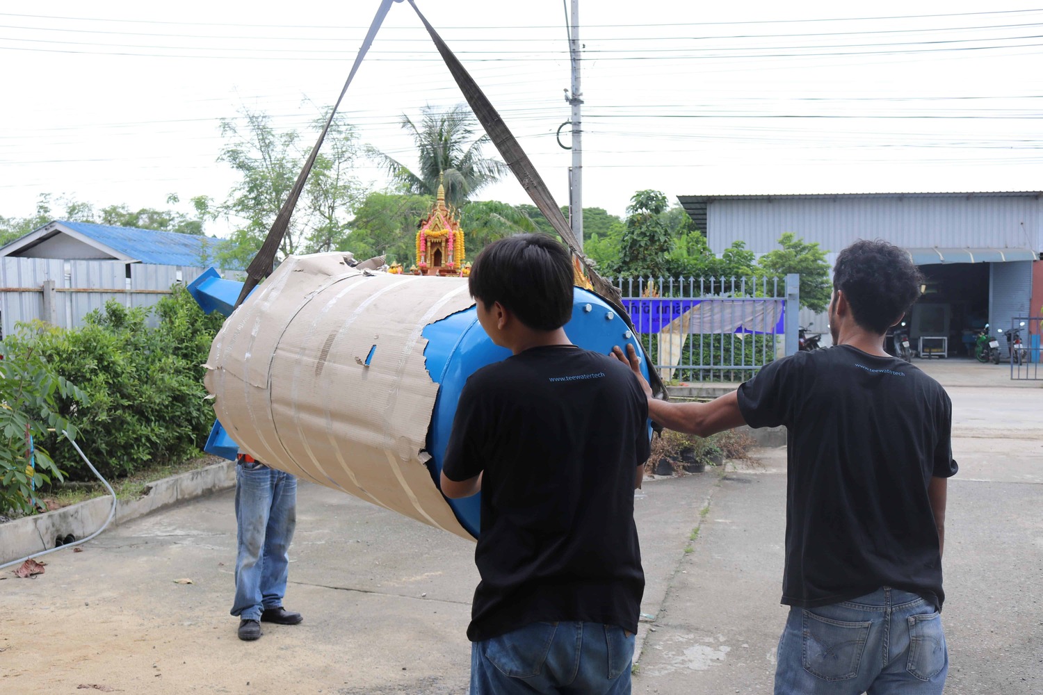 ถังกรองเหล็ก40นิ้ว 100cm. x 150cm. x 6 mm