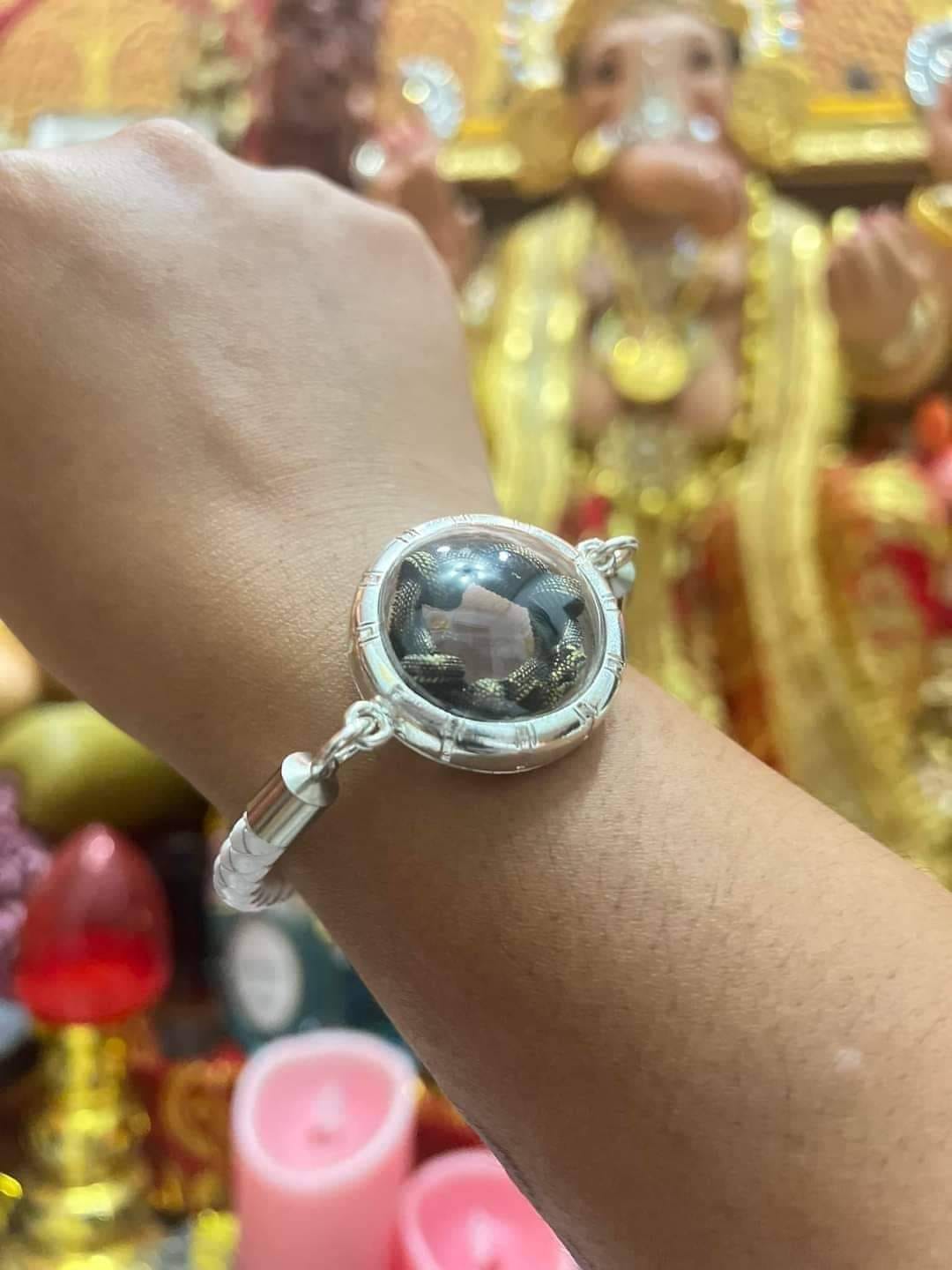 บ่วงนาคบาศ งูกินหาง นาคดำกาฬสินธุ์ หลวงปู่ศิลา (พร้อมส่ง)