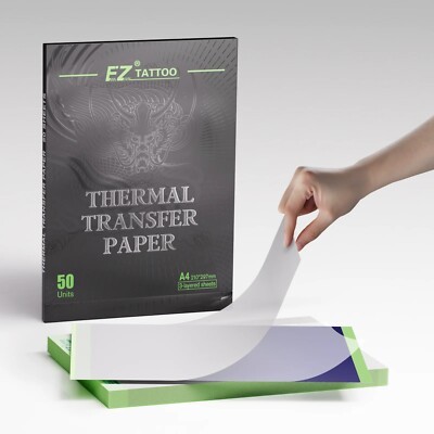 EZ กระดาษลอกลายฟิล์ม EZ Thermal Transfer Paper -Tattoo Stencil Paper 50 pcs.