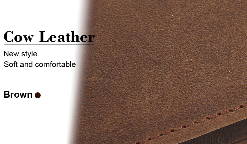 For You Leather WL02 กระเป๋าสตางค์ผู้ชาย หนังแท้ นูบัค ใบเล็ก บางเบา (น้ำตาล) WL02