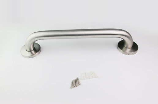 ราวจับกันลื่น ราวจับในห้องน้ำ แบบตรง (M) ขนาด 3.2x40 ซม. ราวจับสเตนเลส