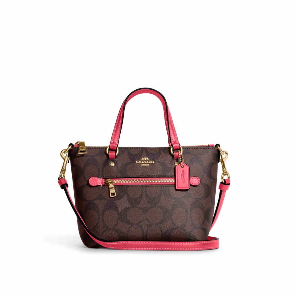 กระเป๋าสะพายข้าง COACH CA721 MINI GALLERY CROSSBODY IN SIGNATURE CANVAS (IMUOE) [CA721IMUOE]