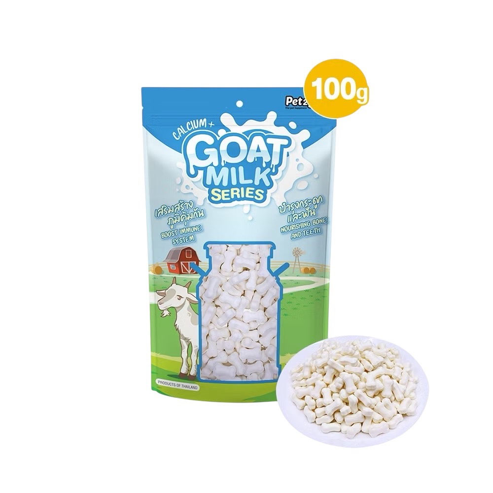P2G Goat Milk Bone นมแพะอัดเม็ด (เม็ดเล็ก) 100 กรัม