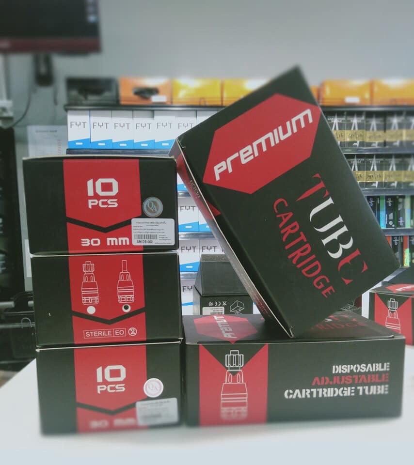 Premium Tube Cartridge Disposable Adjustable Cartridge Grip Premium Tube Cartridge Disposable Adjustable Cartridge Tube กระบอกจับเข็มฮ็อกแบบสำเร็จใช้แล้วทิ้ง