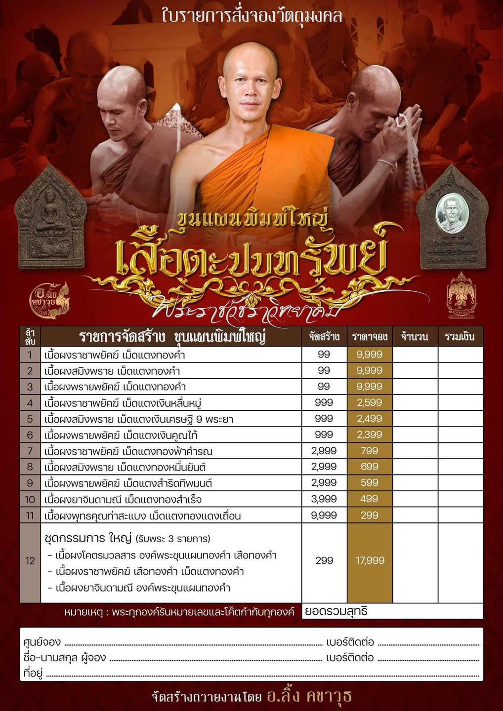 พระปิดตารวยไม่ยั้ง ขุนแผนเสือตะปบทรัพย์ พระอาจารย์ต้อม วัดท่าสะแบง(อ.ลิ้งค์จัดสร้าง)