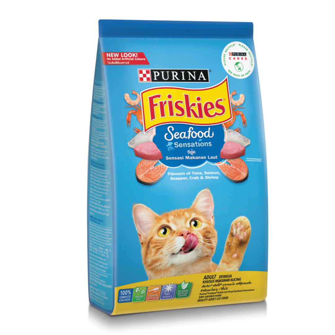 F/K แมวโต-ซีฟู้ด 17 Kg (ฟ้า)