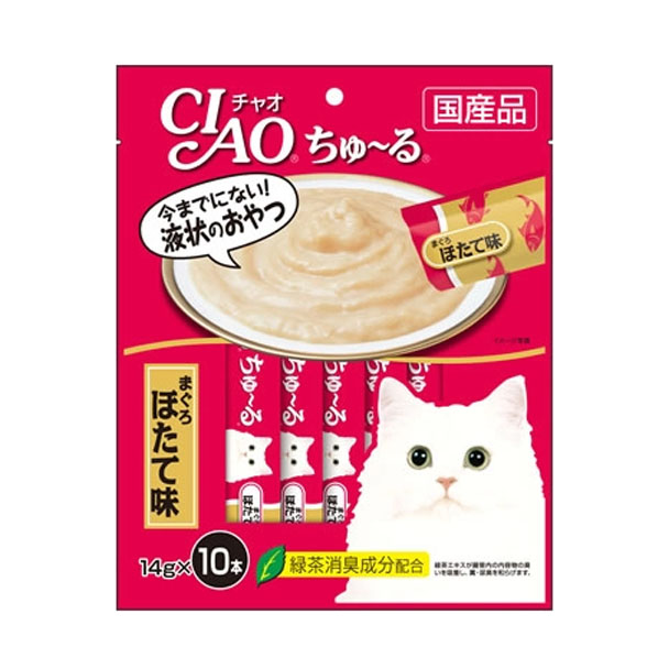 CIAO SC-125 แมวเลีย-ทูน่าเนื้อขาว รสหอยเชลล์