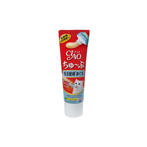 YP CIAO CS-154 ชูหรุ ทูป ครีมแมวเลีย สูตรทูน่าไฟเบอร์ Hairball 80 กรัม