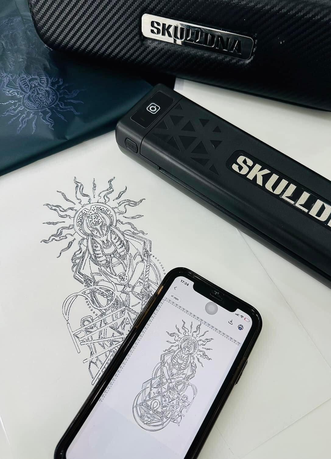 เครื่องลอกลายSKULL DNA เครื่องลอกลายSKULLDNA SP20 WIRELESS PRINTER BLACK