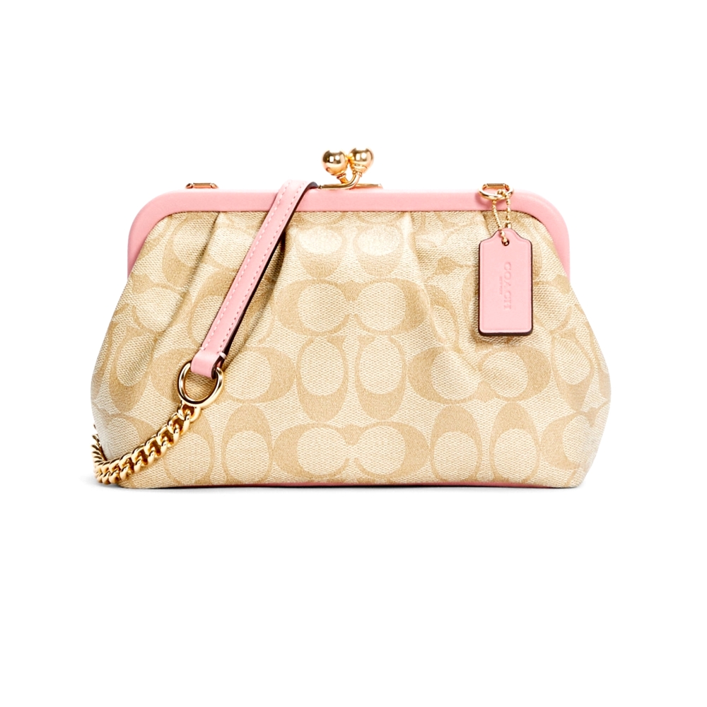 COACH C2876 NORA KISSLOCK CROSSBODY IN SIGNATURE CANVASL (IMSDJ) [C2876IMSDJ]
