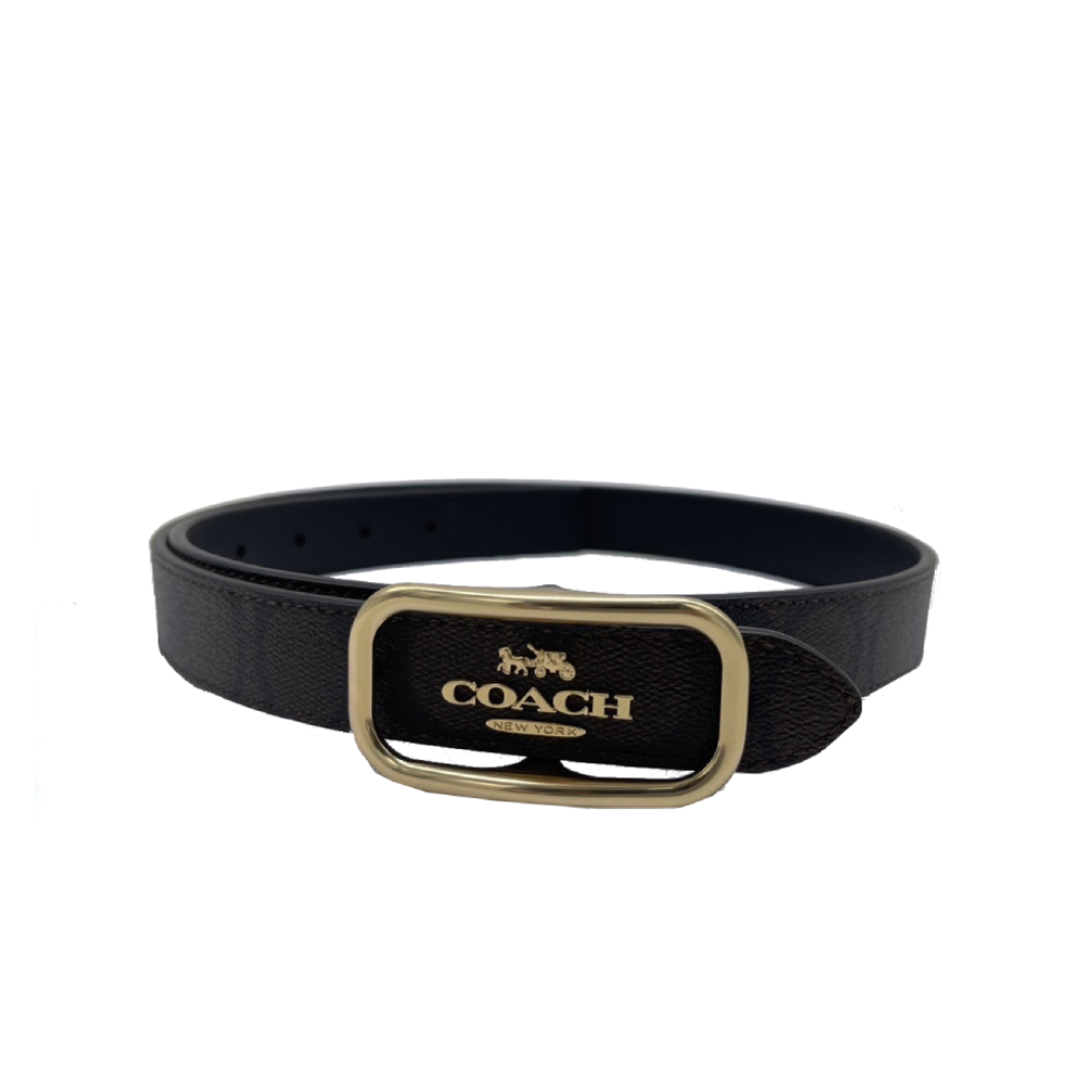 เข็มขัด COACH CE971 Morgan Rectangle Buckle Belt (IMAA8S) [CE971IMAA8S]