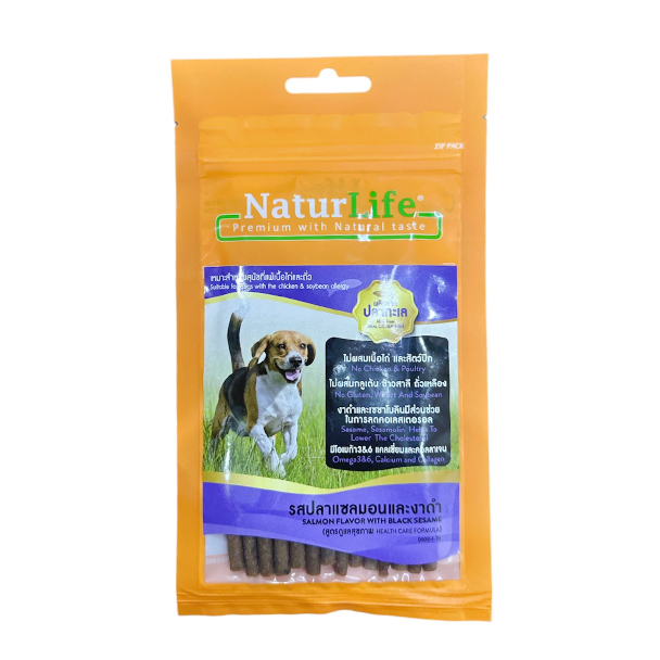 MC D009 Nature Life Dog รสปลาแซลมอนและงาดำ 55 g ***เหมาะสำหรับสุนัขที่แพ้ไก่และถั่ว***