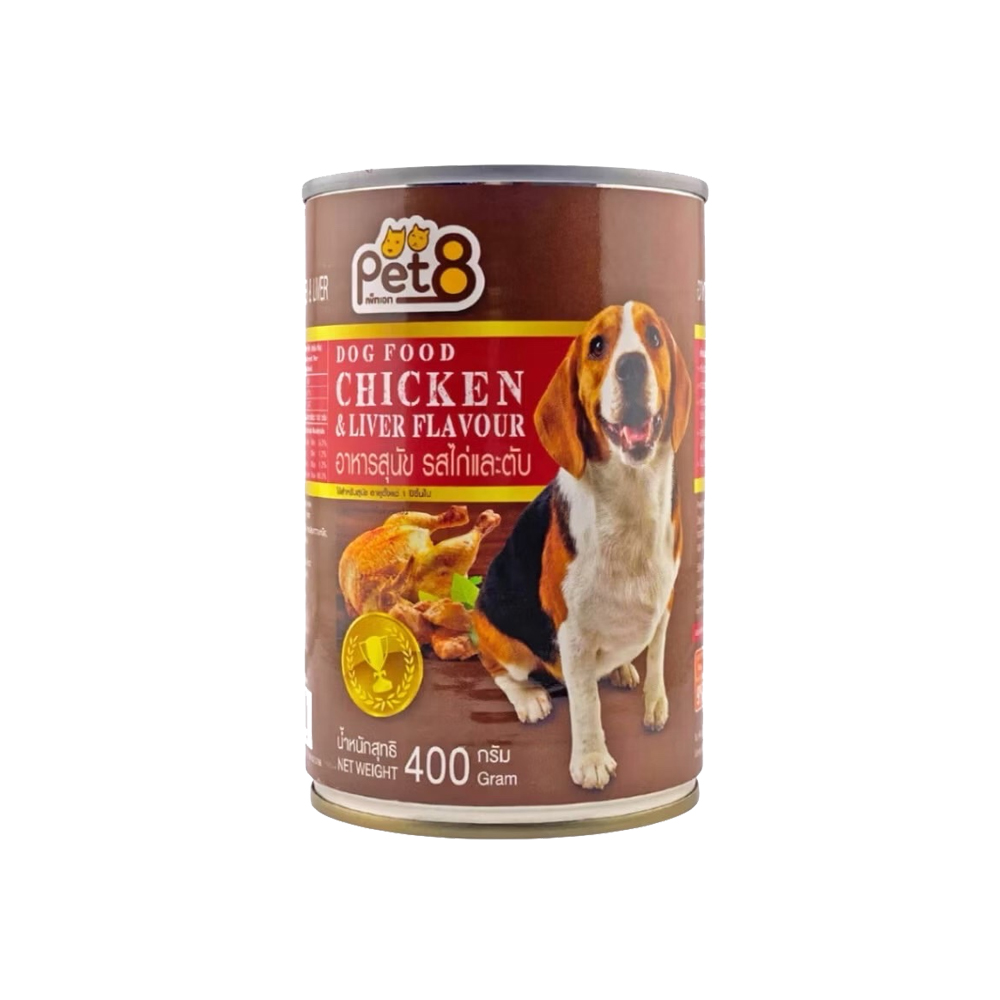 Pet8 CF07 ไก่และตับ 400g.