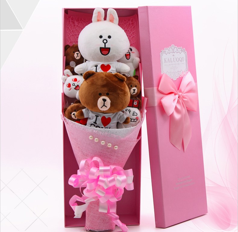 ช่อดอกไม้ - Line Friends No.04