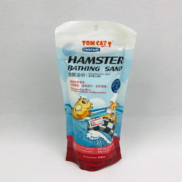 MP DR02 Tom Cat ทรายอาบน้ำหนู - กลิ่นสตรอเบอรี่ 500 กรัม