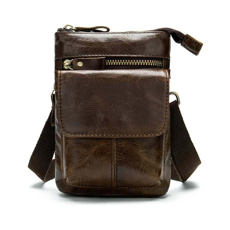 For You Leather LB17 กระเป๋าคาดเอว กระเป๋าคาดเข็มขัด ค้องหูกางเกง กระเป๋าสะพายข้างใบเล็ก หนังแท้ LB17