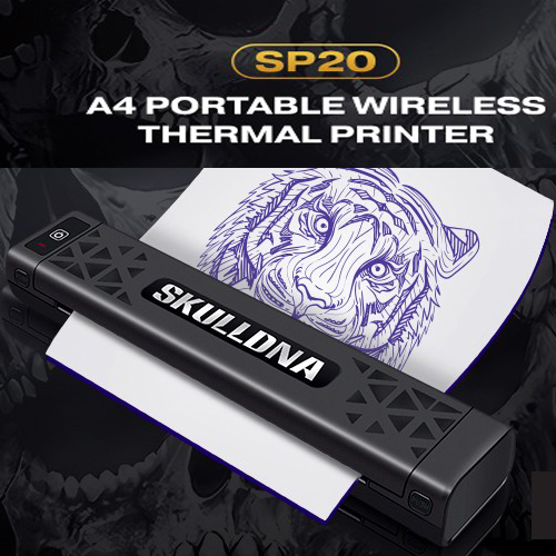 เครื่องลอกลายSKULL DNA เครื่องลอกลายSKULLDNA SP20 WIRELESS PRINTER BLACK