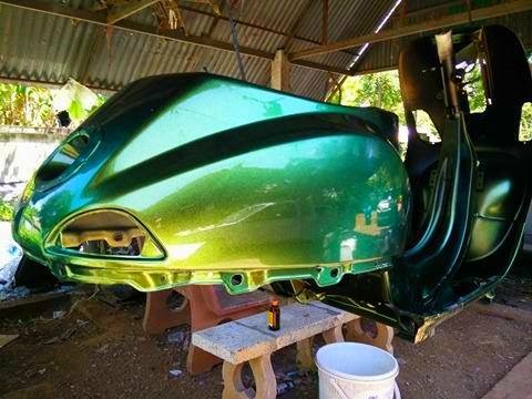 สีเอฟเฟค สีเหลือบเขียว