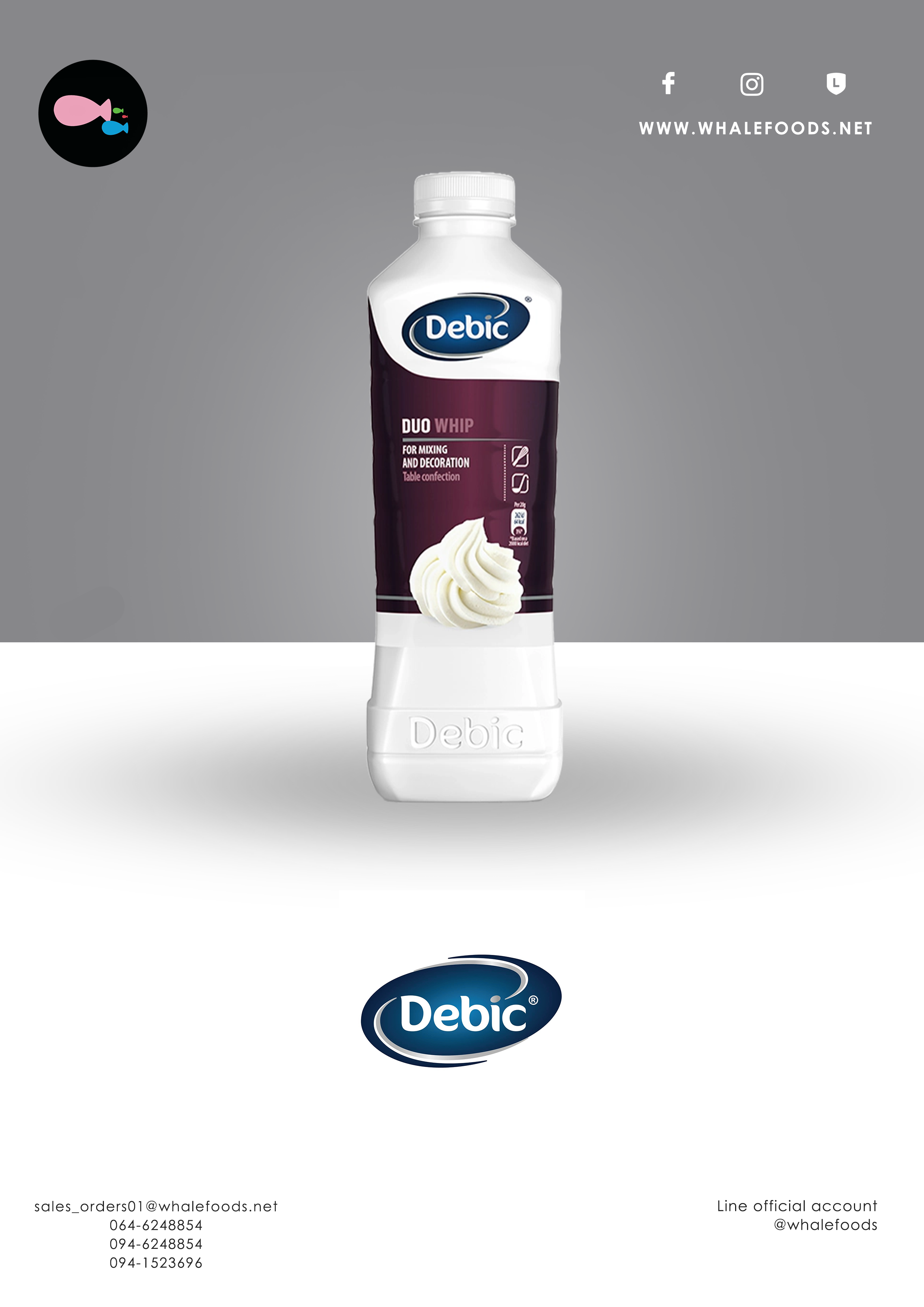 Debic Duo whipping cream