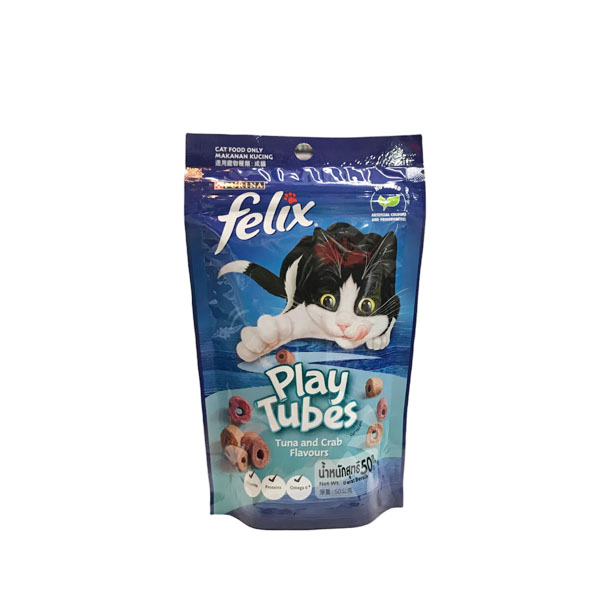 Felix Party Mix Play Tubes ทูน่าและปู 50g