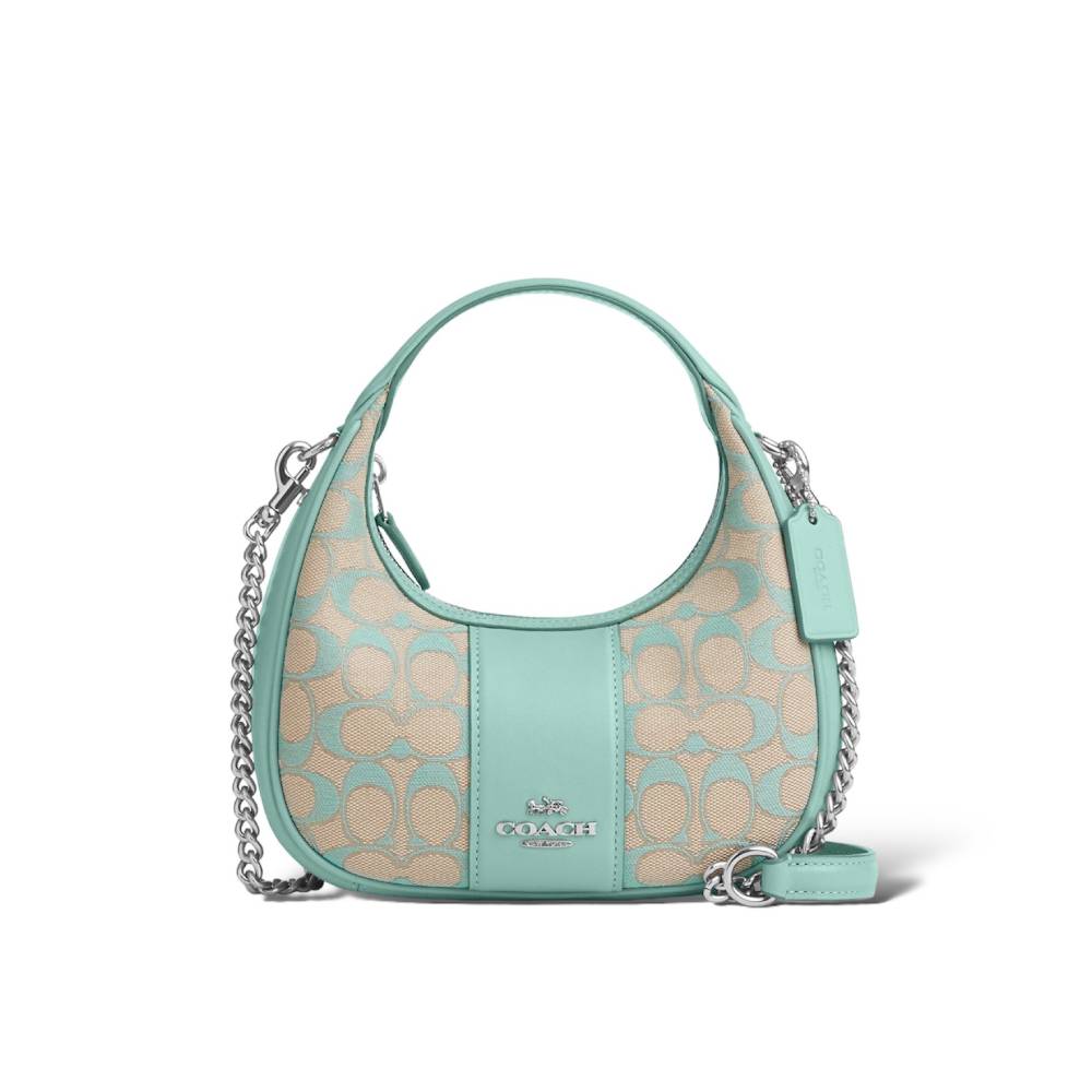 กระเป๋าสะพายข้าง COACH CT773 CARMEN MINI CROSSBODY IN SIGNATURE JACQUARD (SVVSW)