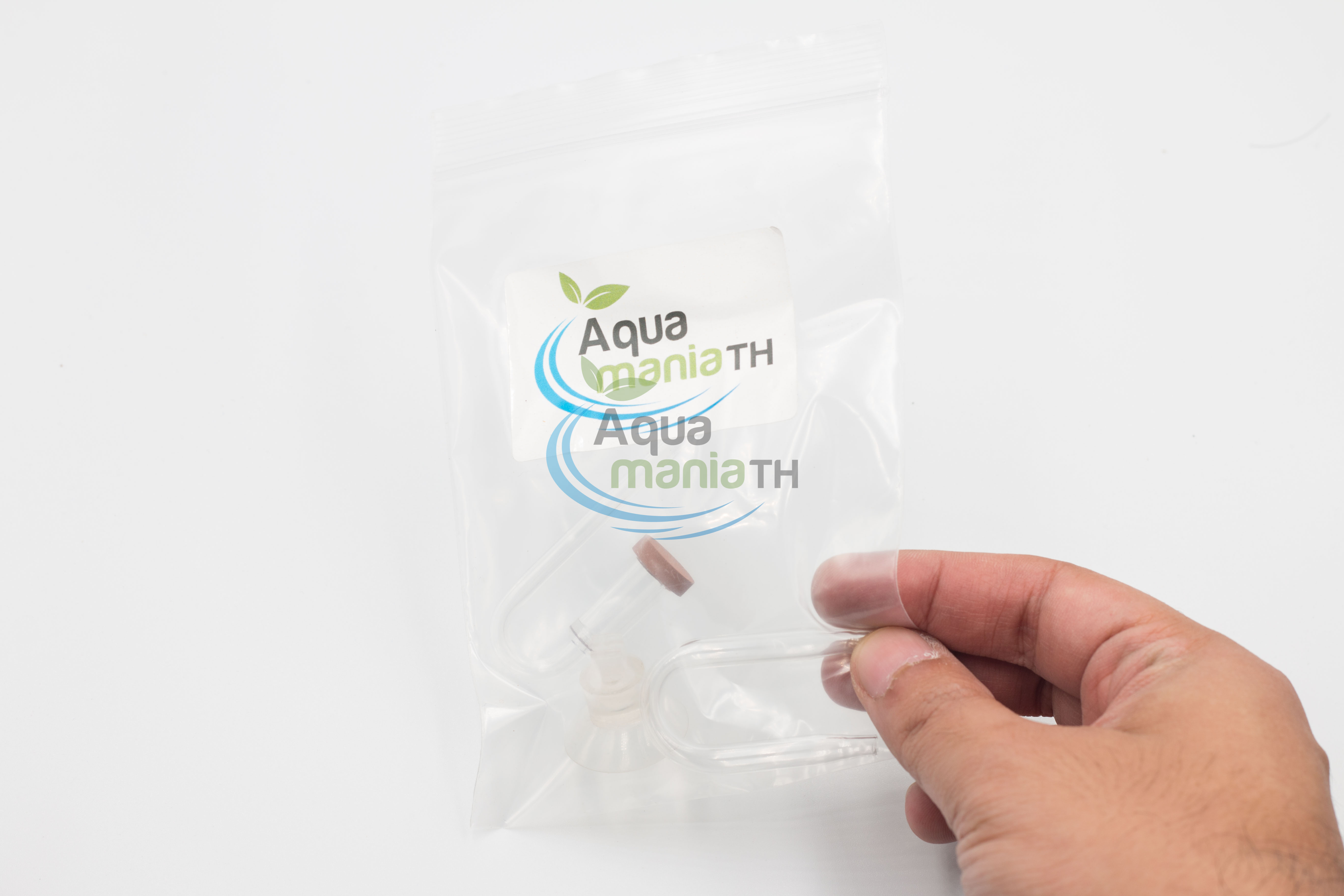 AquamaniaTH CO2 Diffuser - หัวดิฟคาร์บอนไดออกไซด์ ฟองละเอียด พร้อมข้องอแก้ว