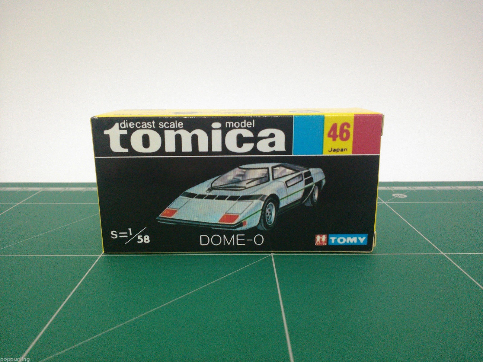 กล่องพิมพ์ Reproduction Box สำหรับ Tomica Black Box No.46 DOME-0 (กล่องเปล่า, ไม่มีรถ)