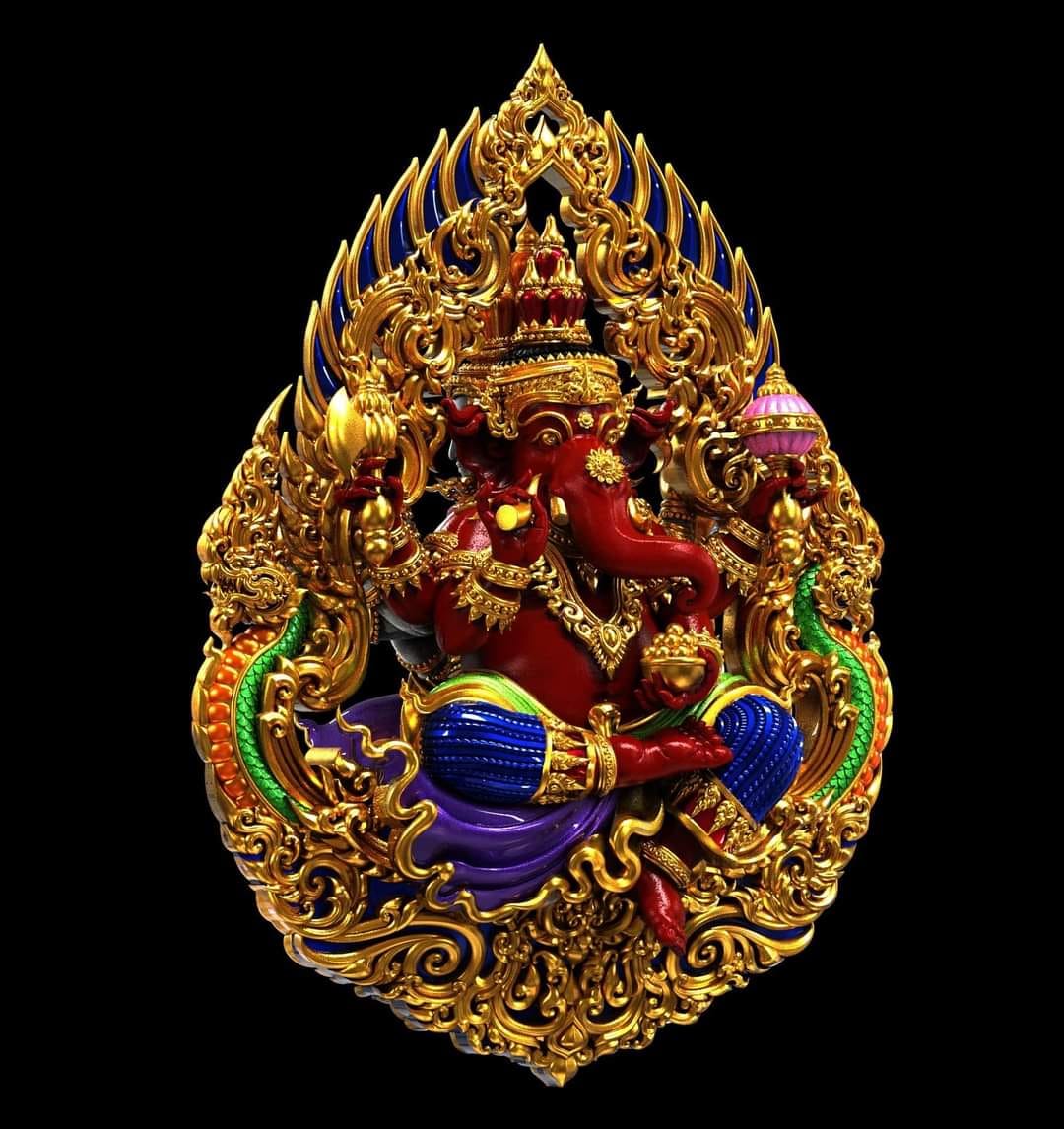 พระพิฆเนศ เจ้าสัวจตุรถีมหาเศรษฐี (พร้อมส่ง)